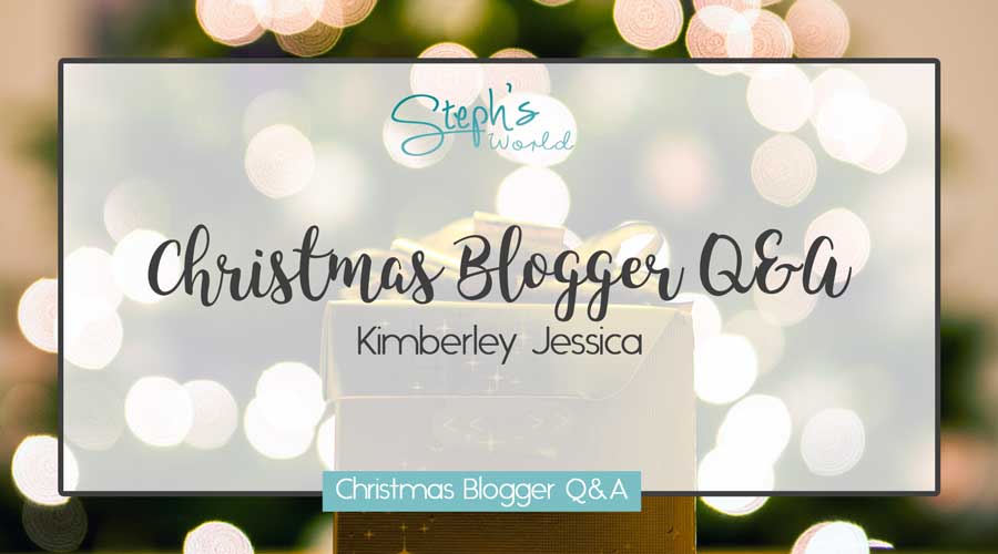Kimberley Jessica Christmas Blogger Q&A by Stephs World